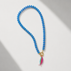 swimmer fish necklace - midnight